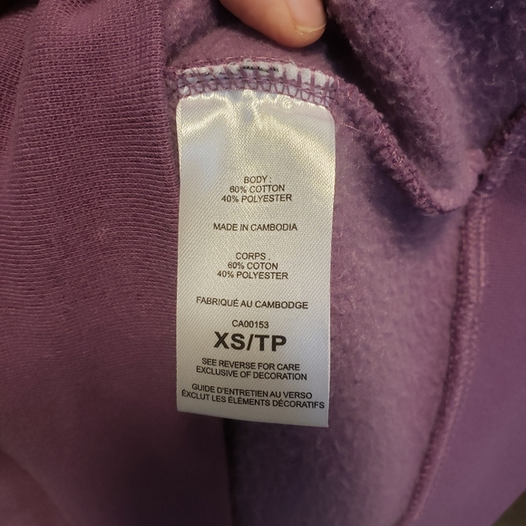 Champion Womens Purple Hoodie - XS - Picture 8 of 8